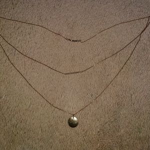 Layered gold necklace